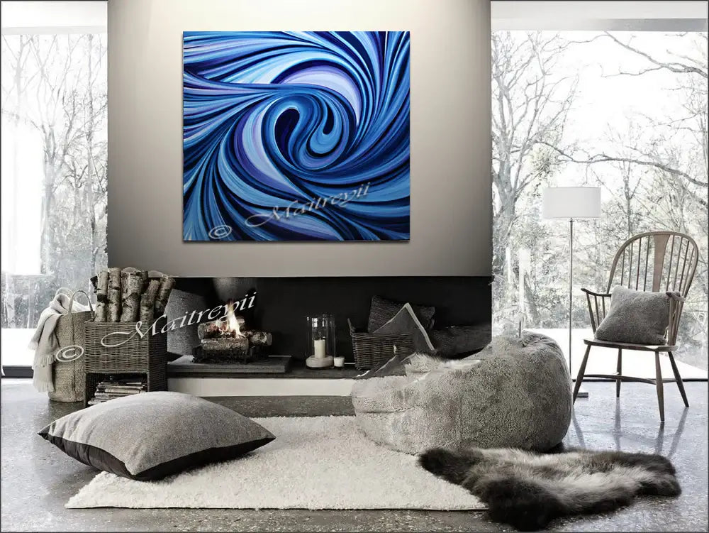 Painting For Luxury Homes Ocean Swirl Artwork
