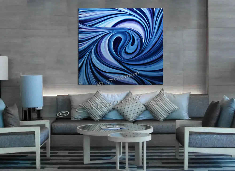 Painting For Luxury Homes Ocean Swirl Artwork