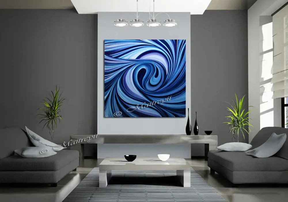 Painting For Luxury Homes Ocean Swirl Artwork