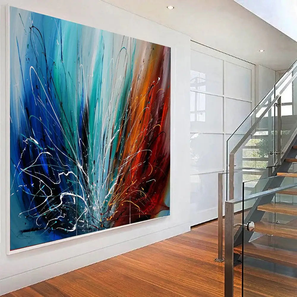 Abstract Wall Art Oil Painting Large Canvas For Luxury Home Decor Original Art For Sale