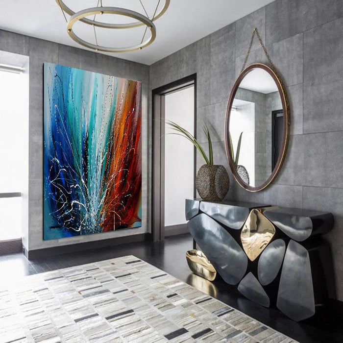 Abstract Wall Art Oil Painting Large Canvas For Luxury Home Decor Original Art For Sale