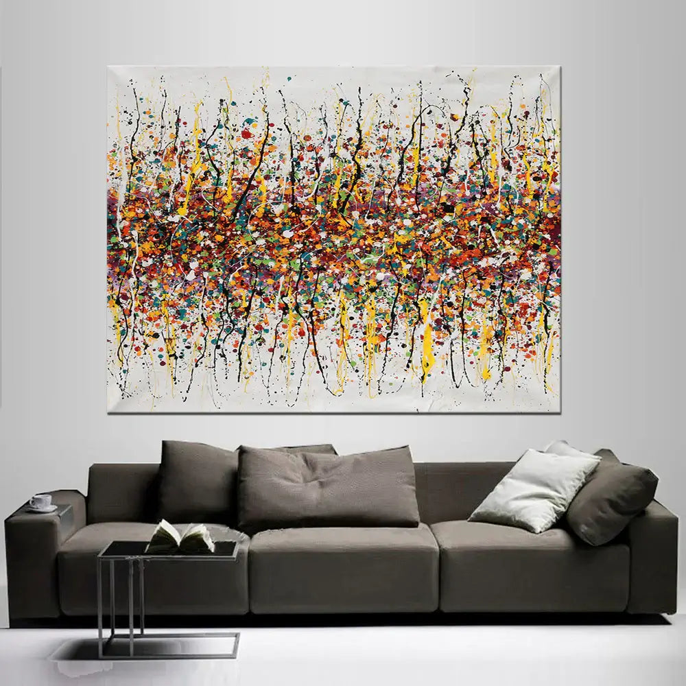Large Modern Art – Jackson Pollock Style Wall Art - Beauty of bridge 21