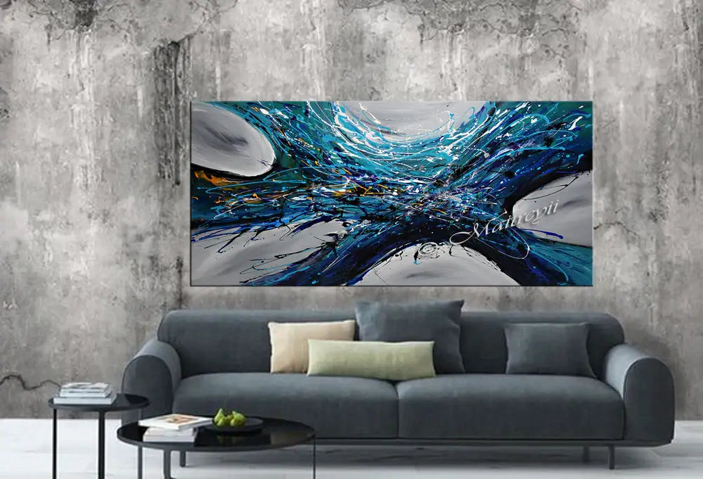 Large Modern Art Oil Painting on Canvas Modern Wall Art - Power of Elegance