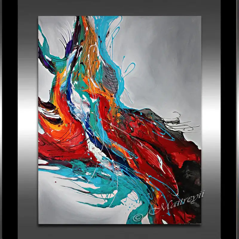 Large Abstract Paintings Red Modern Original Contemporary Art For Sale Oversize Luxury Style Handmade