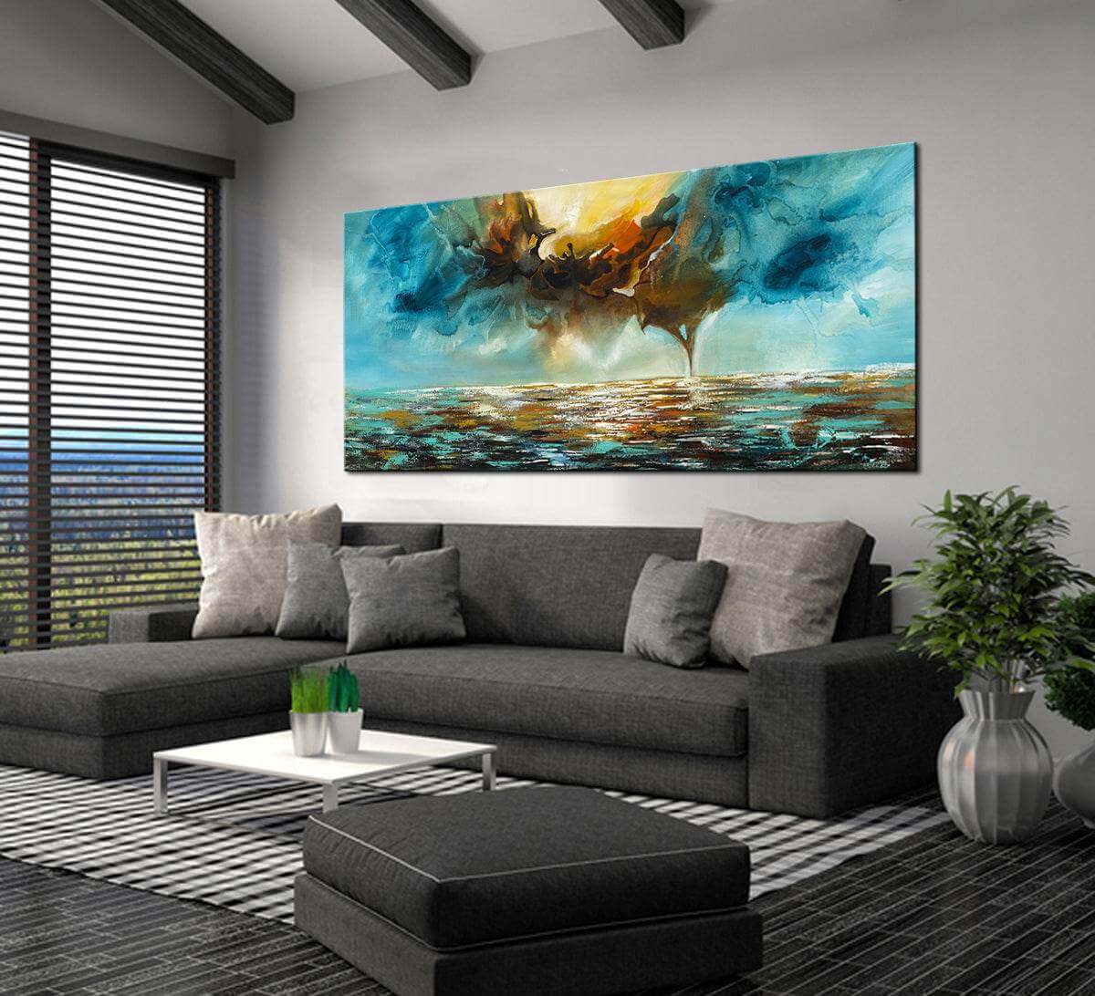 Absract Modern Art Oil Painting on Canvas Modern Wall Art Mystic Texture Painting