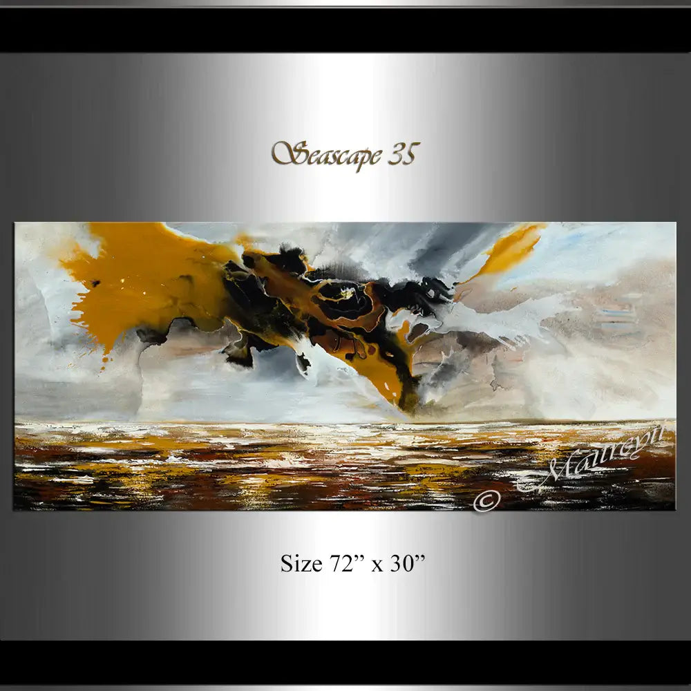 Original Modern Art Oil Painting For Sale - Amazing waterfall 10