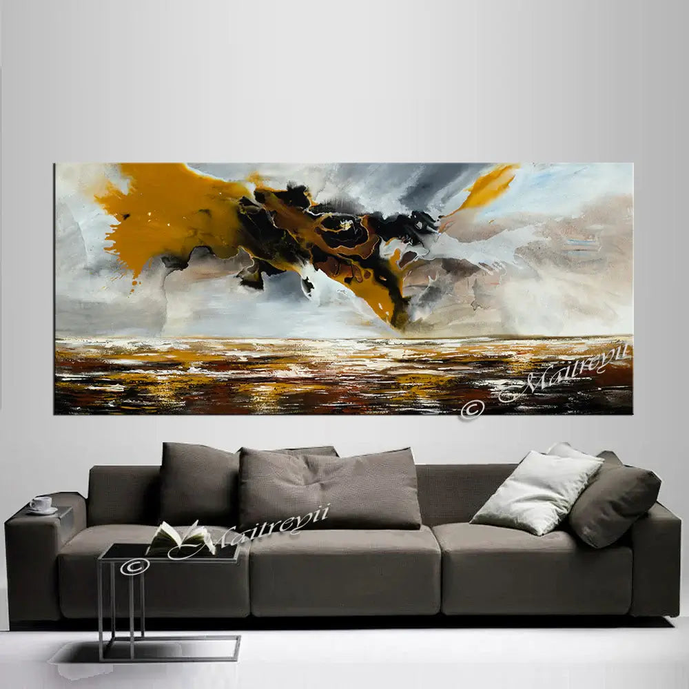 Original Modern Art Oil Painting For Sale - Amazing waterfall 10