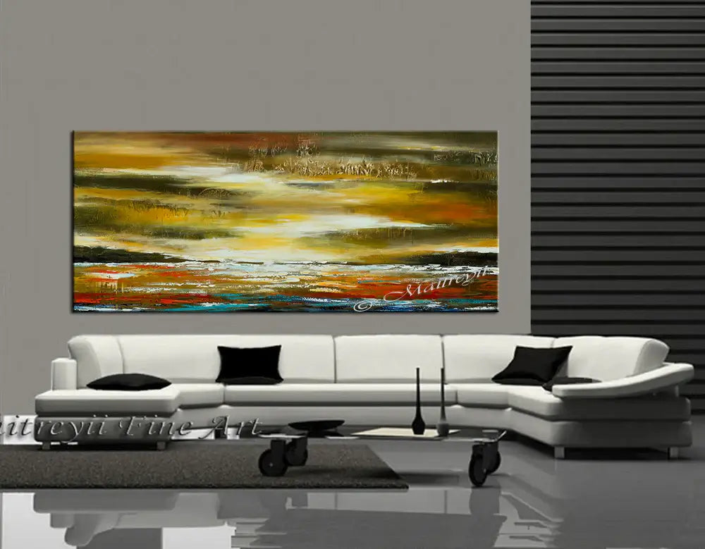 Large Ocean Art Oil Painting on Canvas Modern Wall Art Seascape - Ocean Journey 13
