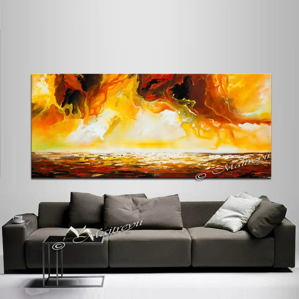 large ocean art oil painting by artist Maitreyii