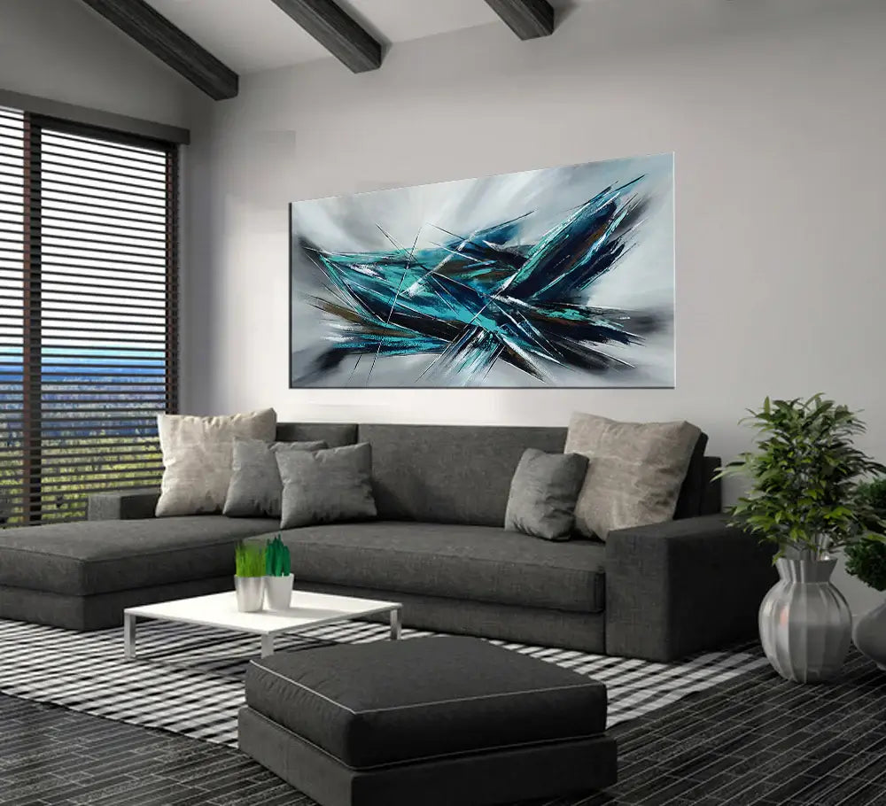 Original art for sale | Buy Abstract Paintings | Large Modern Art - Fighter Plane 3