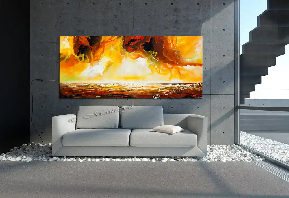 large ocean art oil painting by artist Maitreyii