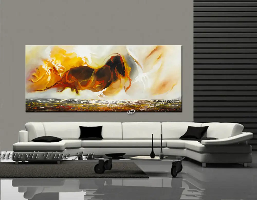 Large Ocean Art Oil Painting on Canvas Modern Wall Art Seascape Painting - Seascape 2