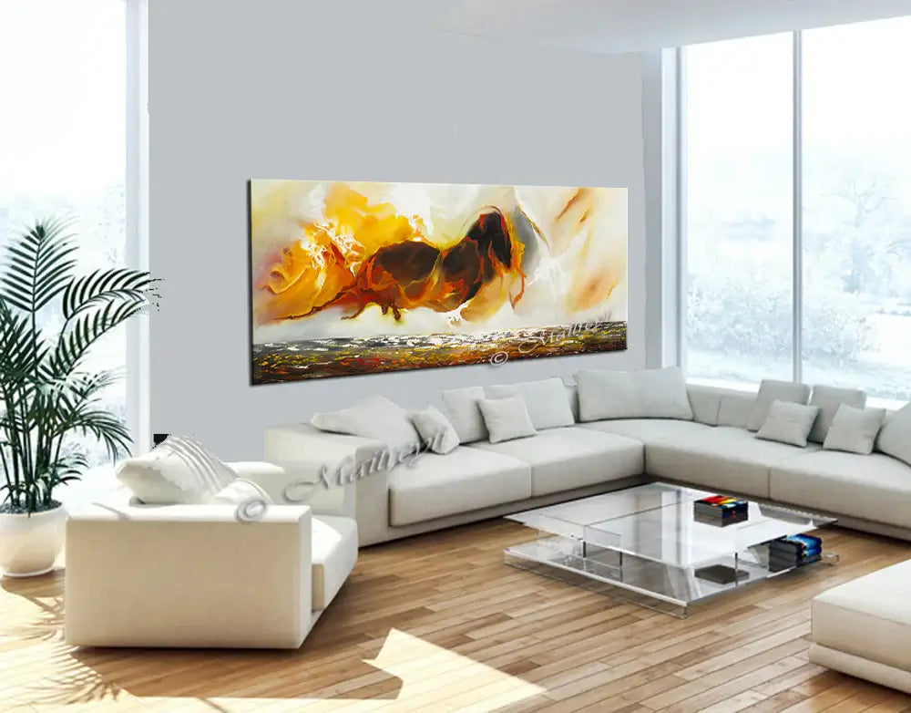 Large Ocean Art Oil Painting on Canvas Modern Wall Art Seascape Painting - Seascape 2