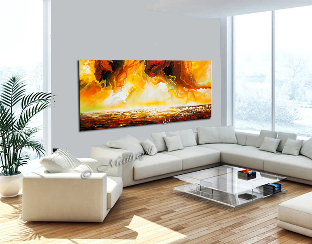 Large Ocean Art Oil Painting on Canvas Modern Wall Art Seascape - Ocean Journey 19
