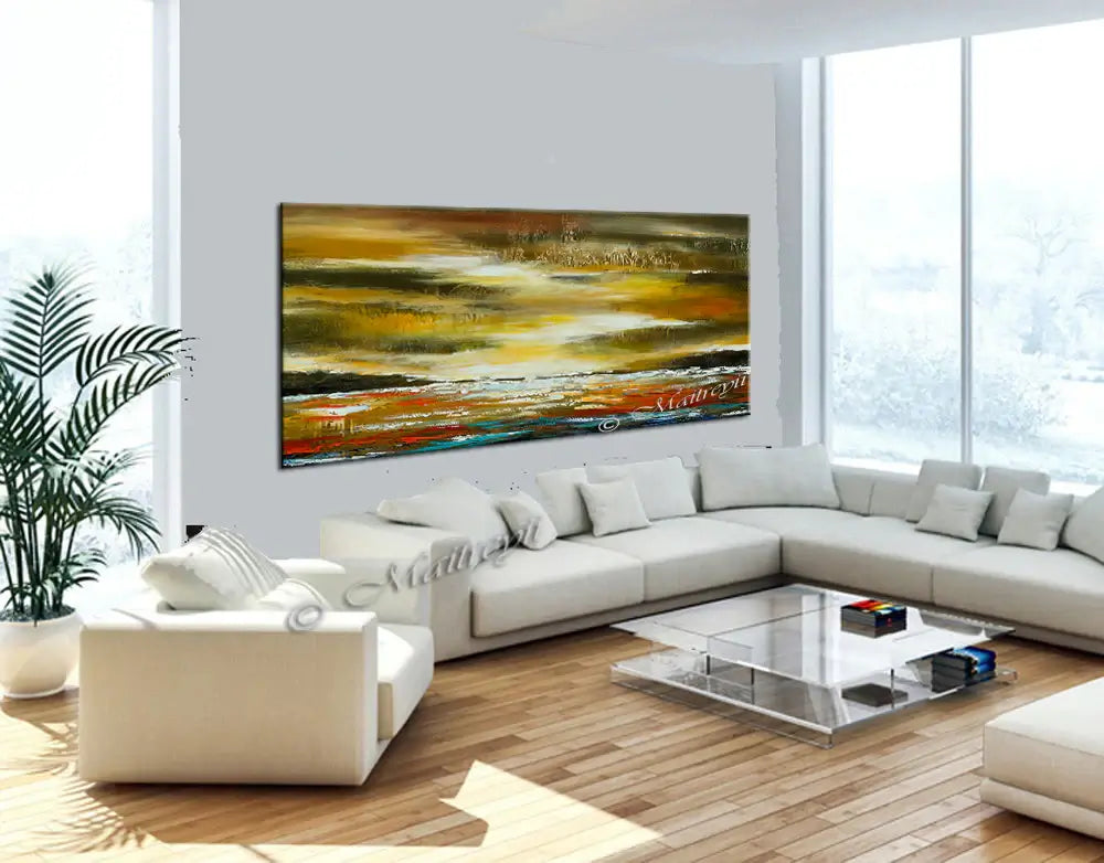 Large Ocean Art Oil Painting on Canvas Modern Wall Art Seascape - Ocean Journey 13