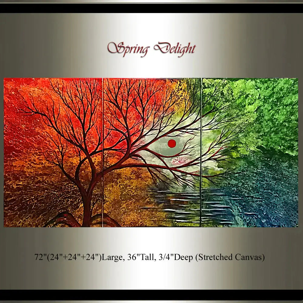 Tree Abstract Painting Nature Art on Canvas Modern Wall Art Painting for sale