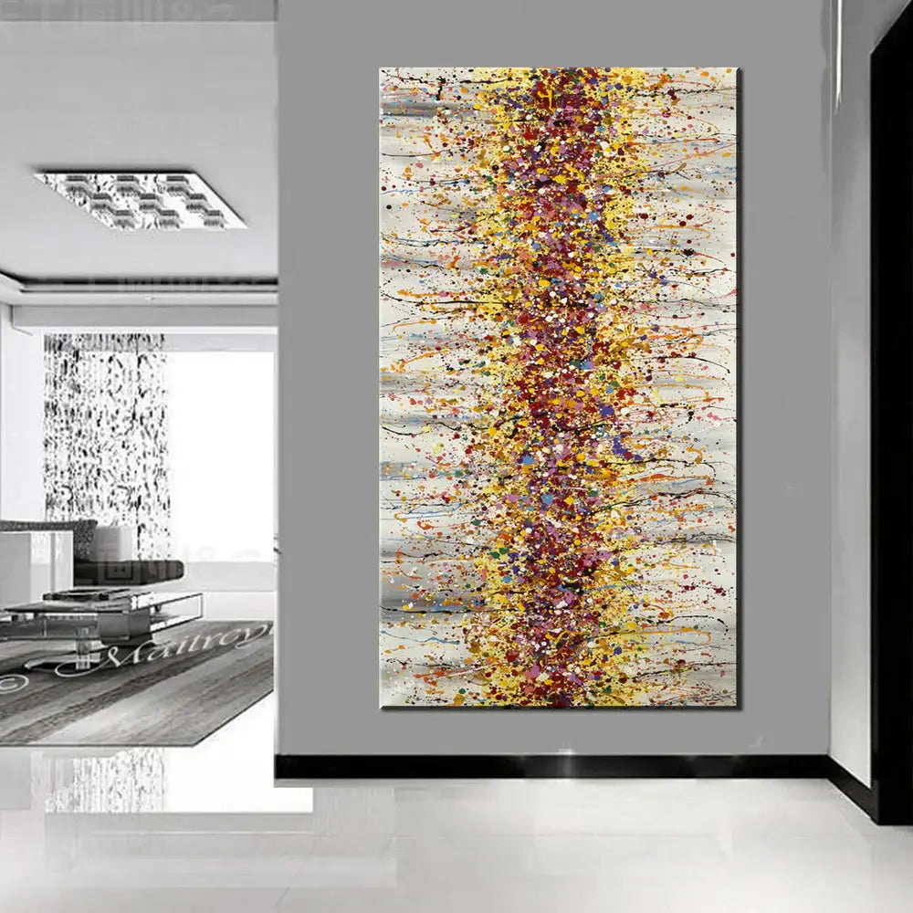 Painting Jackson Pollock Multiple Size Drip Style Abstract art on Canvas, large Wall Art - Beauty of Bridge 12