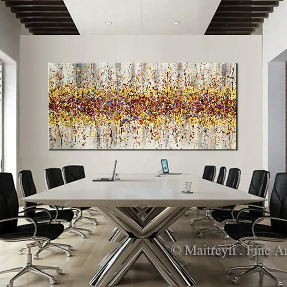 Painting Jackson Pollock Multiple Size Drip Style Abstract art on Canvas, large Wall Art - Beauty of Bridge 12