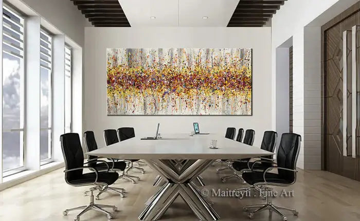 Painting Jackson Pollock Multiple Size Drip Style Abstract art on Canvas, large Wall Art - Beauty of Bridge 12