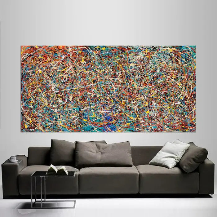 Contemporary Wall Art – Large Modern Art - Jackson Pollock style - Vintage Beauty 158