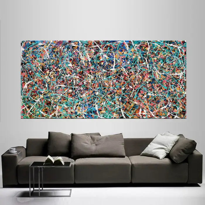 Contemporary Wall Art – Large Modern Art - Jackson Pollock style - Vintage Beauty 160