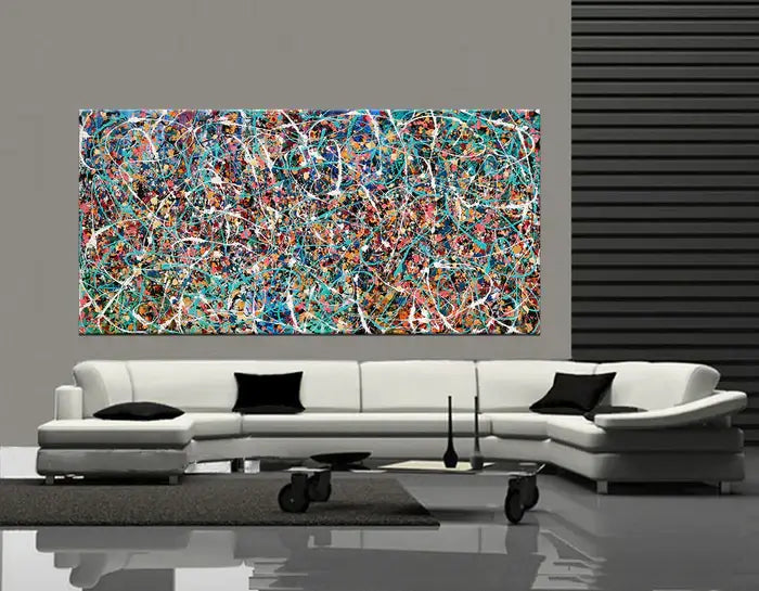 Contemporary Wall Art – Large Modern Art - Jackson Pollock style - Vintage Beauty 160