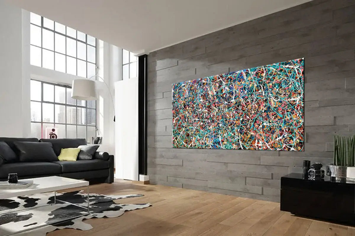 Contemporary Wall Art – Large Modern Art - Jackson Pollock style - Vintage Beauty 160