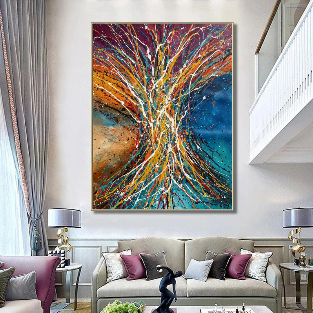 Jackson Pollock style painting – Vintage Beauty 163 artwork