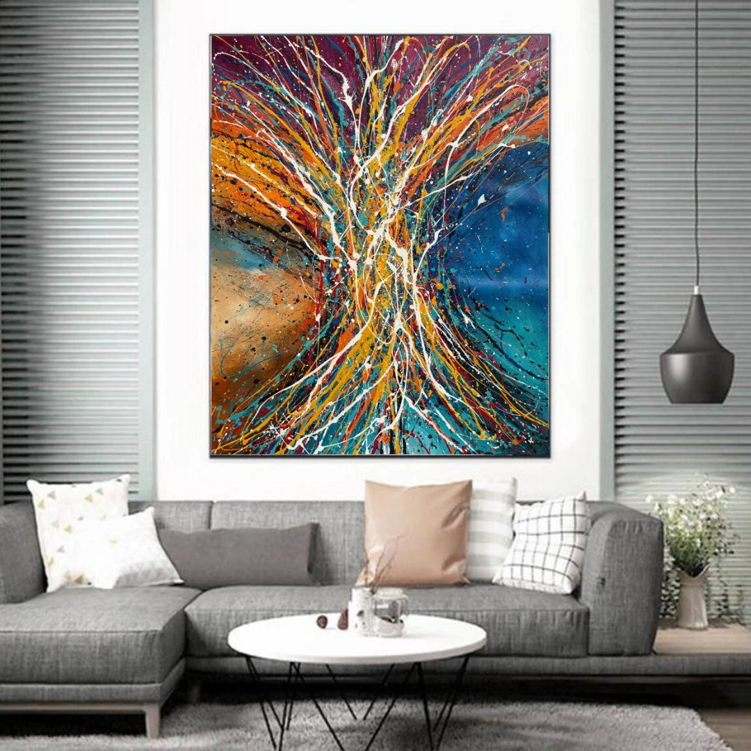 Jackson Pollock style painting – Vintage Beauty 163 artwork