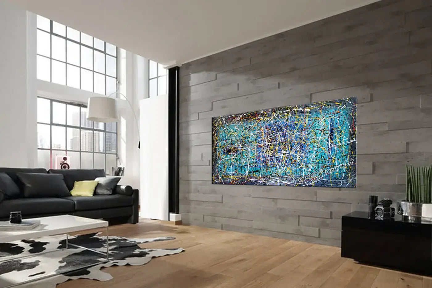 Abstract Original Paintings | Jackson Pollock Style | LargeModernArt - Vintage Beauty 10