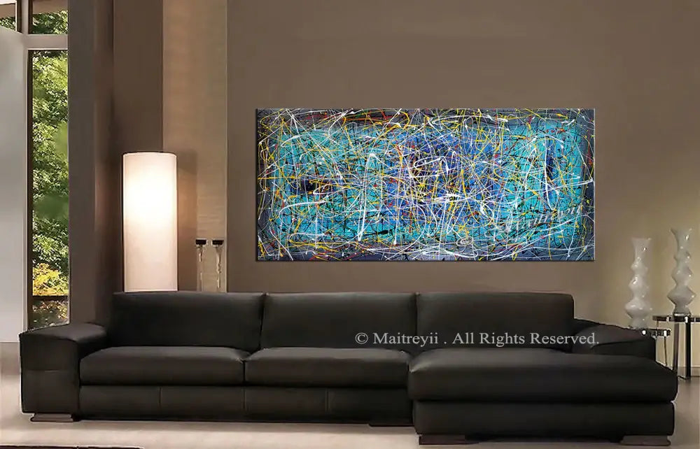 Abstract Original Paintings | Jackson Pollock Style | LargeModernArt - Vintage Beauty 10