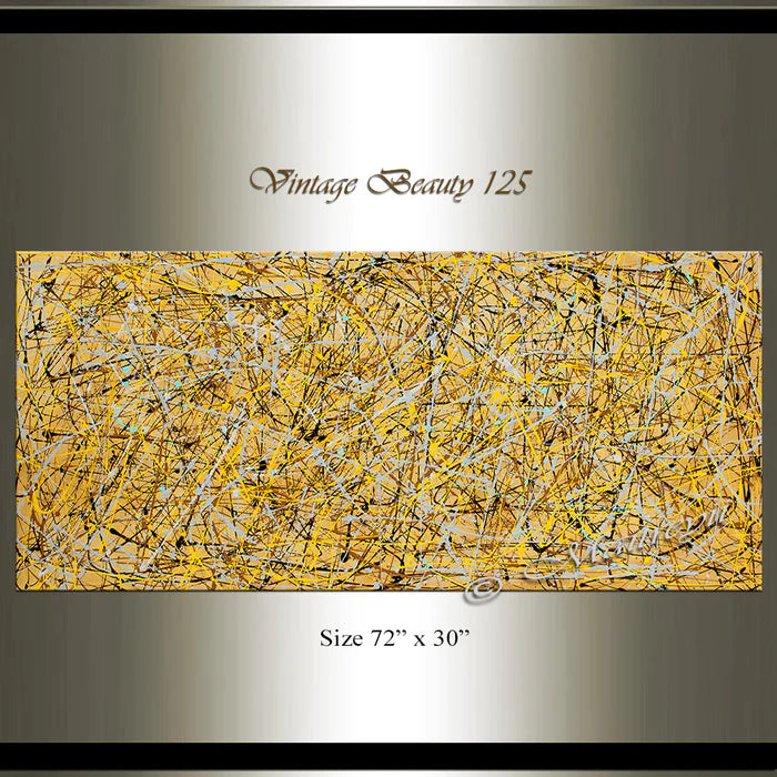 Big Painting for Sale | Jackson Pollock | Large Modern Art - Vintage Beauty 125