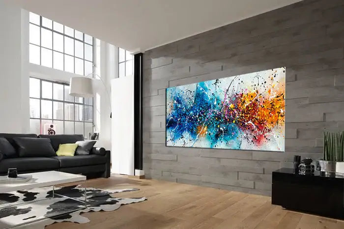 Where to buy Jackson Pollock Style Painting - Large Modern Art - Vintage Beauty 149