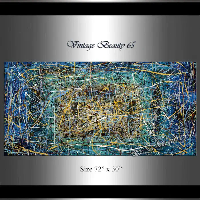 Abstract Paintings Gallery | Jackson Pollock | LargeModernArt - Vintage Beauty 65