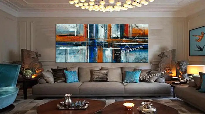 Abstract Art Oil Painting on Canvas Modern Wall Art Original Artwork for Sale | Online Art Gallery
