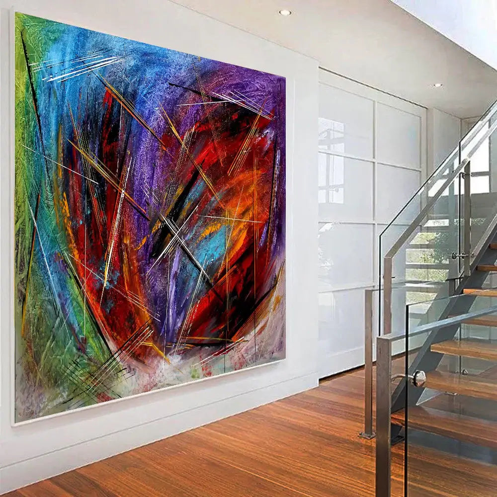 Abstract Wall Art Oil Painting Large Canvas For Luxury Home Decor Original Art For Sale