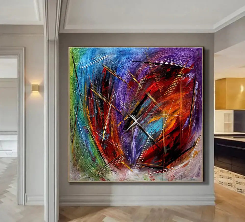 Abstract Wall Art Oil Painting Large Canvas For Luxury Home Decor Original Art For Sale