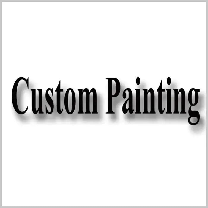 Custom Painting text graphic showcasing the process of personalized artwork creation.