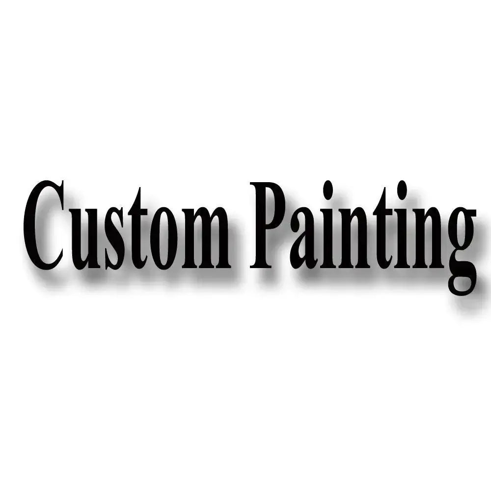 Custom painting art design text in elegant font with shadow effect.