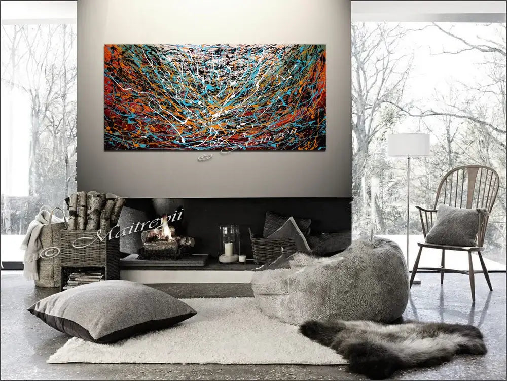 Abstract Paintings Original Modern Art - Vintage Glory 2
