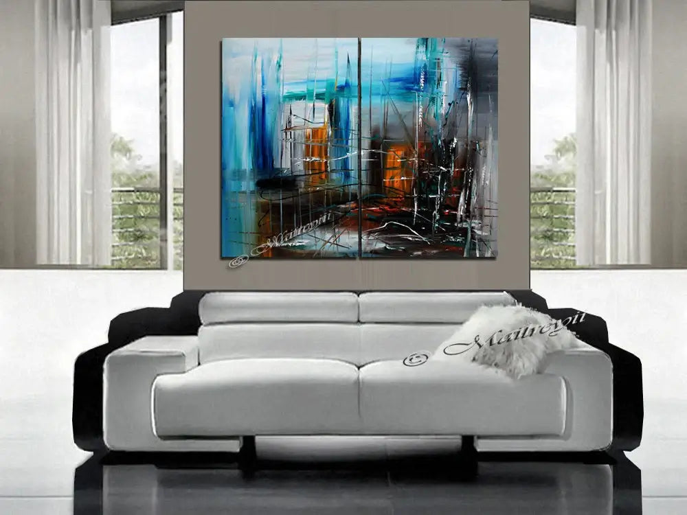 Large Modern Art Oil Painting on Canvas - Modern Wall Art Amazing Abstract