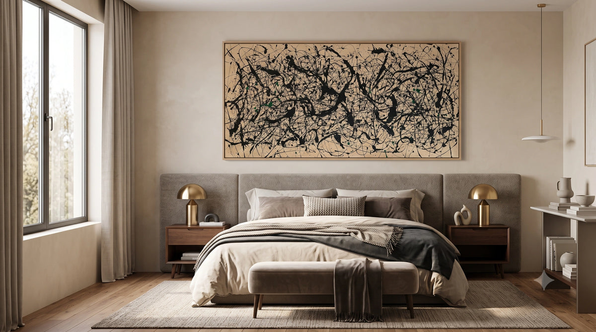 Jackson Pollock Style Painting – Contemporary Abstract Art - Luxurious Strings 3