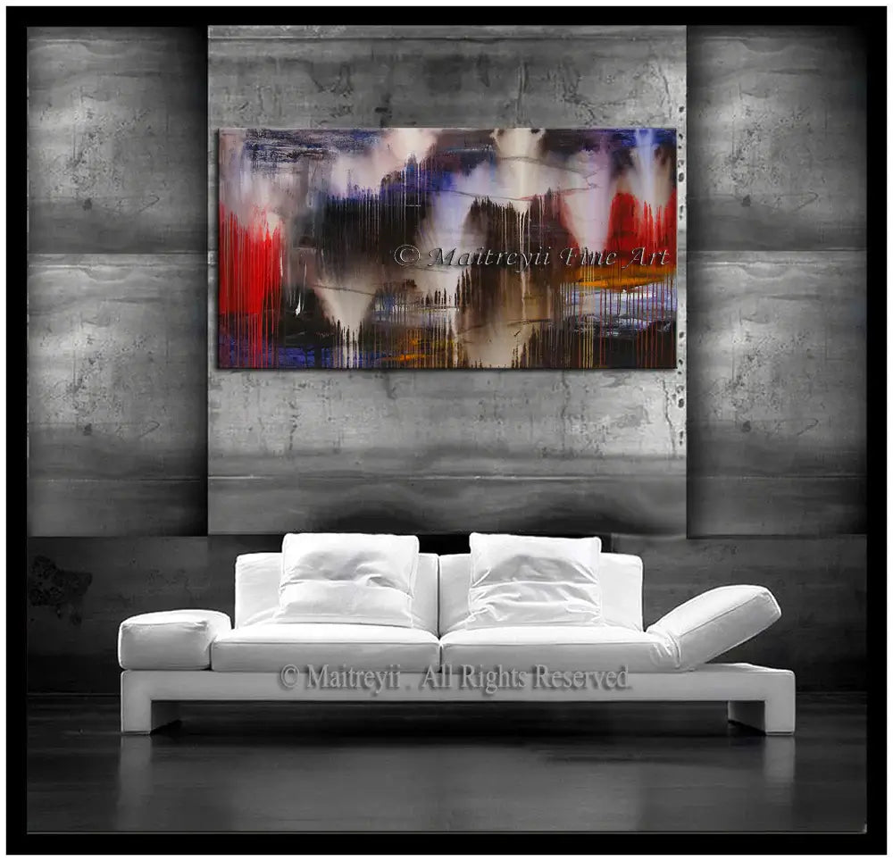 Abstract Modern Art Oil Painting on Canvas Modern Wall Art Amazing Melting Rock Painting