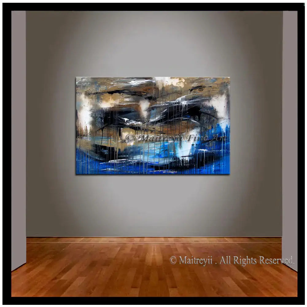 Abstract Modern Art Oil Painting on Canvas Modern Wall Art Amazing Melting Rock Painting
