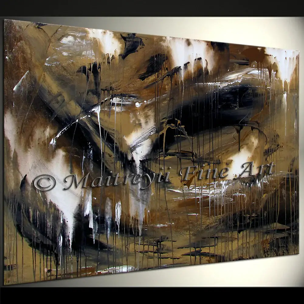 Abstract Modern Art Oil Painting on Canvas Modern Wall Art Amazing Melting Rock Painting