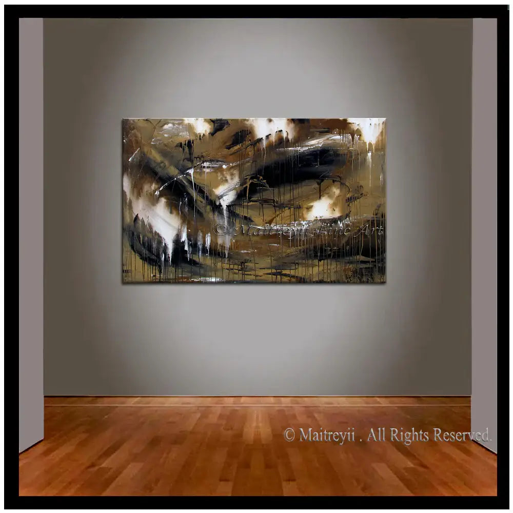 Abstract Modern Art Oil Painting on Canvas Modern Wall Art Amazing Melting Rock Painting