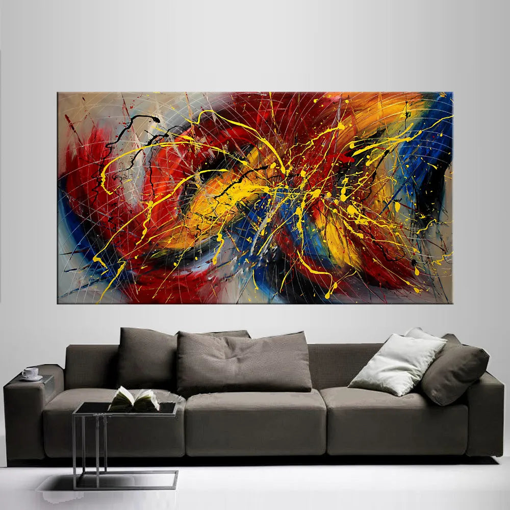 large abstract painting