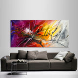 Large Modern Art Oil Painting on Canvas Modern Wall Art - Amazing Abstract 17 - LargeModernArt