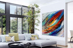 Large Modern Art Oil Painting on Canvas - Modern Wall Art Amazing Abstract 18 - LargeModernArt