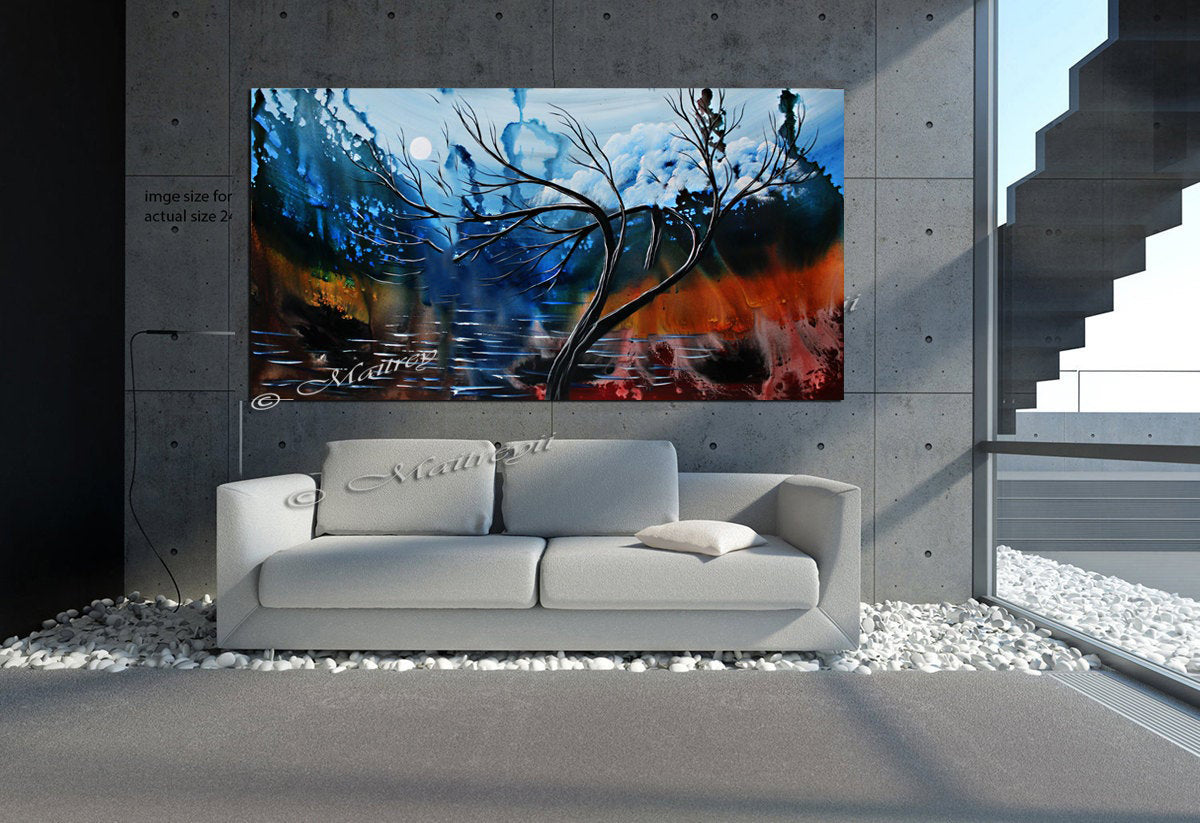 Abstract Paintings Nature Landscape Art For Luxury Homes | Swaft of Sunlight